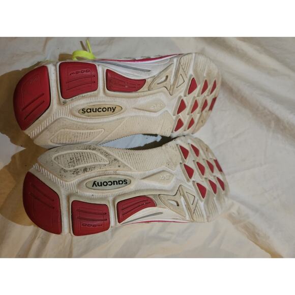 Saucony Kinvara 3 Progrid Women US 7.5 Running Shoes White Pink Yellow - Picture 7 of 8